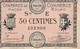 Billet De Nécessité - CHAMBRES DE COMMERCE De MACON Et De BOURG - 50 CENTIMES 1920 - Sonstige – Asien