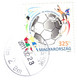 FIFA World Cup Soccer Football South Africa GLOBE 2010 Hungary SZOLNOK Postmark REGISTERED LNK Label Vignette Cover - 2010 – Zuid-Afrika