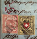 1852, Zst 16+20 SELTENER GRUPPEN-ABSTAND Brief LAUSANNE VD>BEX VD Attest Hermann (Schweiz 1850 Rayon Suisse Lettre - 1843-1852 Federale & Kantonnale Postzegels