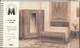Catalogue Meubles Victor Maréchal (Séjours, Salles à Manger, Chambres) Breuil-le-Sec (Oise) Mai 1948 - Home Decoration