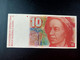 SWITZERLAND SUIZA 10 FRANCS P 53m 1986 USADO USED VF - Suisse