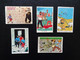 Tintin - 5 Mini-cartes Numérotées De Scandinavie - Autocollants