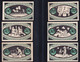 6x Raa-Besenbeck: 20 Pfg. Bis 80 Pfennig - Bis 31.12.1921 - Collections