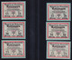 6x Rellingen: Je 2x 25, 50 + 75 Pfennig 1921 O.A. - Collections
