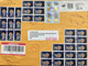 USA 2022, COVER USED TO INDIA,BLOCK SINATRA ,MEDAL FOR DESERT WAR,60 STAMPS !!! SEE CAREFULLY - Covers & Documents