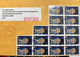 USA 2022, COVER USED TO INDIA,BLOCK SINATRA ,MEDAL FOR DESERT WAR,60 STAMPS !!! SEE CAREFULLY - Covers & Documents