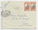 NIGER 2FRX2 LETTRE COVER AVION MATADI 1940 TO TUNISIE CENSURE OUVERT VA 329I - Lettres & Documents