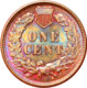 LaZooRo: United States 1 Cent 1893 PROOF Rainbow Spectacular Example - 1859-1909: Indian Head