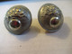 2 Boutons Anciens D'uniforme/Militaria/Grenade éclatant/Laiton Argenté/La Belle Jardinière Paris/ Début XXème   BOUT147 - Buttons