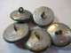 5  Boutons Anciens D'uniforme/Militaria/Grenade éclatant/Laiton Poli/24 Et 23 M-m/ Début XXème   BOUT149 - Boutons