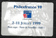 France   Laissez Passer Paris Philexfrance 2 Au 11/7/1999  Neuf   B/ TB  Voir Scans - Expositions Philatéliques