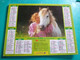 Calendrier Lavigne 1995  Tendresse Chien Golden  Cheval Enfant Almanach  Facteur Sarthe  PTT POSTE - Grand Format : 1991-00