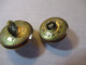 2 Mini-Boutons Anciens D'uniforme/Militaria/Grenade éclatant/Laiton Poli/A.M. & Cie M. Paris/15/ Début XXème   BOUT150 - Boutons