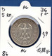 GERMANY - 5 Reichsmark 1936 F  -  See Photos - SILVER - Km 86 - 5 Reichsmark