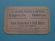 Carte Permanente à Tarif Réduit " CAPITOLE - ODEON " Montpellier Rue De Verdun > Pour Une Famille ( Voir / Zie Scan ) ! - Toegangskaarten