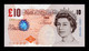 Gran Bretaña Great Britain 10 Pounds Elizabeth II 2000 Pick 389c SC- AUNC - 10 Pounds