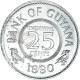 Monnaie, Guyana, 25 Cents, 1990, TTB, Cupro-nickel, KM:34 - Guyana