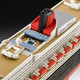 Delcampe - Revell - SET Paquebot QUEEN MARY 2 Cunard + Peintures + Colle Maquette Kit Plastique Réf. 65808 Neuf NBO 1/1200 - Bâteaux