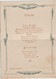 Carton Menu Du Palais D'Orsay 21 Juin 1927    Gravure Art Nouveau   TBE - Menus