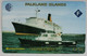 Falklands. Cable & Wireless. 3CWFA. Queen Elizabeth II Ship - Falkland Islands