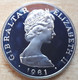 Gibraltar, 1 Crown 1981 - Silver Proof - Gibraltar