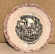 2 Assiettes Parlantes "questions" - Terre De Fer - HB Et CIE Choisy-le-Roy - Plates