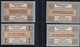 4x Oldenburg: 25, 50, 75 Pfennig + 1 Mark 1921 - J. Iwersen - Collections