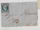 FRANCE-N° 10 Sur Devant De Lettre LA ROCHELLE  Pour BORDEAUX  1854  TIMBRE BE - 1852 Louis-Napoléon