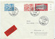 LETTRE PAR EXPRES POUR L'ALLEMAGNE 1969 AVEC 3 TIMBRES ET CACHET NODKAPP - Covers & Documents