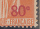 France Variéte 0 Fermé YT 359 I ** Type Paix 80 C Sur 1 Fr Orange .. Neuf Sans Charniére - Used Stamps
