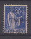 France Variéte Anneau Lune Sur YT 368 Oblitéré Type Paix 90 C Outremer - Used Stamps