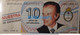 197798 ARGENTINA BILLETE FANTASY TICKET 10 POLITICA PRESIDENTE DR CARLOS MENEN 1989/ 1999  NO POSTCARD - Kilowaar - Bankbiljetten