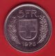 - SUISSE - 5 Francs - 1975 - - 5 Franken