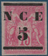 France Colonies Nouvelle Caledonie N°7 5c/75c Rose (  ) Sans Gomme Comme Souvent TTB - Neufs