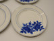 Delcampe - *6 PETITES ASSIETTES DESSERT CERAMIQUE TAURION PB LIMOGES FLEURS ROSES BLEUES  E - Limoges (FRA)