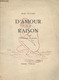 D'amour Et De Raison - Sylvaire Jean - 1953 - Livres Dédicacés
