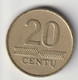 LIETUVA 2007: 20 Centu, KM 107 - Lithuania