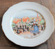 Rare 4 Assiettes Plates Animées Porcelaine De LIMOGES Bière KANTERBRAU - Plates