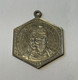 ALLEMAGNE / KRONPRINZ FRIEDRICH WILHELM & KAIZER WILHELM I / MÉDAILLE  HEXAGONALE / ~ 1870 / MÉTAL BLANC / SUPERBE - Monarquía/ Nobleza