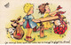 ILLUSTRATEUR - S01957 - Faizant - Enfants Ayant Mis Des Chiots Dans Un Baluchon - Chiens - Pli - L1 - Faizant