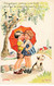 ILLUSTRATEUR - S01966 - Janser - Enfants S'embrassant Sous Un Parapluie - Chien  - L1 - Janser