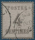 FRANCE Alsace Lorraine Occupation N°3b 4c Gris Burelage Renrversé Oblitération Allemande De Strasbourg TTB Signé Calves - Used Stamps