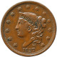 LaZooRo: United States 1 Cent 1837 UNC Date, Lips & Nose Job Errors, Rare - 1816-1839: Coronet Head (Tête Couronnée)