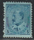 CANADA - N°80 * (1903-09) Edouard VII : 5c Bleu Sur Azuré - Ungebraucht