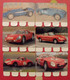 Gordini Ferrari Porsche Missile Bonnet Alfa-Roméo Maserati. 6 Plaques En Tôle COOP. "l'auto à Travers Les âges". Lot 13 - Tin Signs (vanaf 1961)