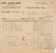 Romania 1940 Invoice Of Nationala-Ciornei Publishing House With 4 Revenue Stamps Perfins King Charles II - Fiscale Zegels