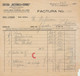 Romania 1940 Invoice Of Nationala-Ciornei Publishing House With 4 Revenue Stamps Perfins King Charles II - Revenue Stamps