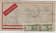 COTE D'IVOIRE - 1941 - LETTRE AVION De ABIDJAN Avec 2 CENSURES COMMISSION B + "D2" / AOF => ST LOUIS (SENEGAL) - Covers & Documents