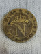 10 CENTIMES BILLON ARGENT NAPOLEON AU N COURONNE 1809 W LILLE FRANCE / PERCEE - 10 Centimes