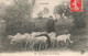 CPA Folklore - Une Bergère Et Son Troupeau - L'auvergne - Moutons - - People